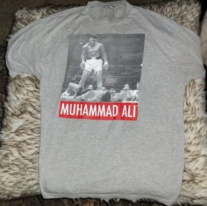 Muhammad Ali T-shirt 2XL Gray Short Sleeve 90% cotton 10% polyester